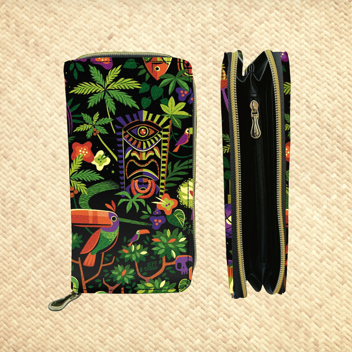 'Sharing is Caring' Zippered Wallet - Rolling Pre-Order / Ready to Ship! main image 1