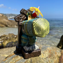 Tiki tOny's Hanging Toucan Tiki Mug (Blue-Green), sculpted by Thor - Ready to Ship! (FREE SHIPPING in U.S.)