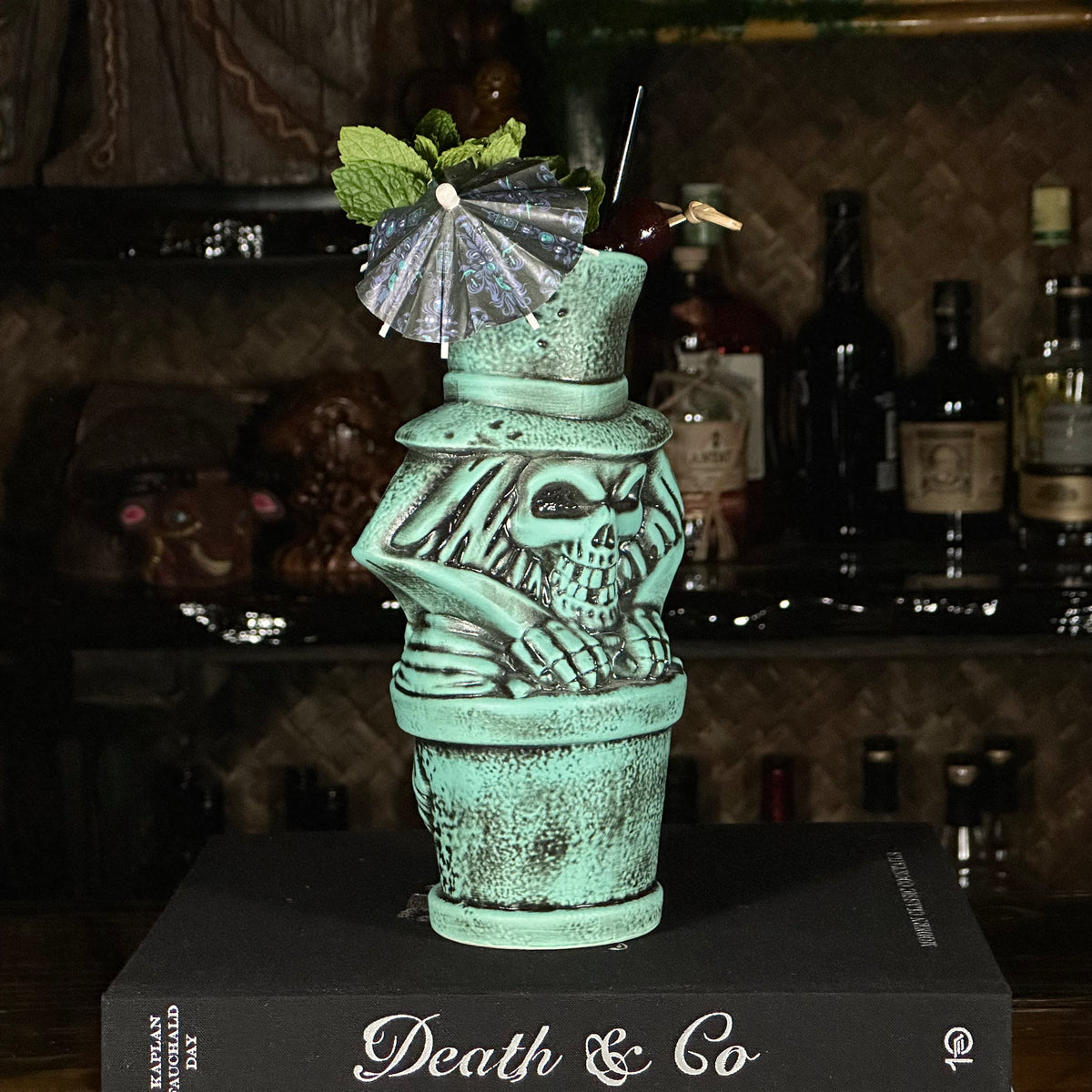 Thor's Haunted Hatbox Tiki Mug – Tikiland Trading Co. Thor's Haunted Hatbox Tiki Mug – Tikiland Trading Co.