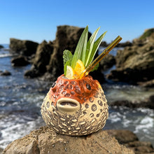 Lost's Petrified Puffer (Red) - Ceramic Tiki Mug, sculpted by Thor - Ready to Ship! (FREE SHIPPING in U.S.)