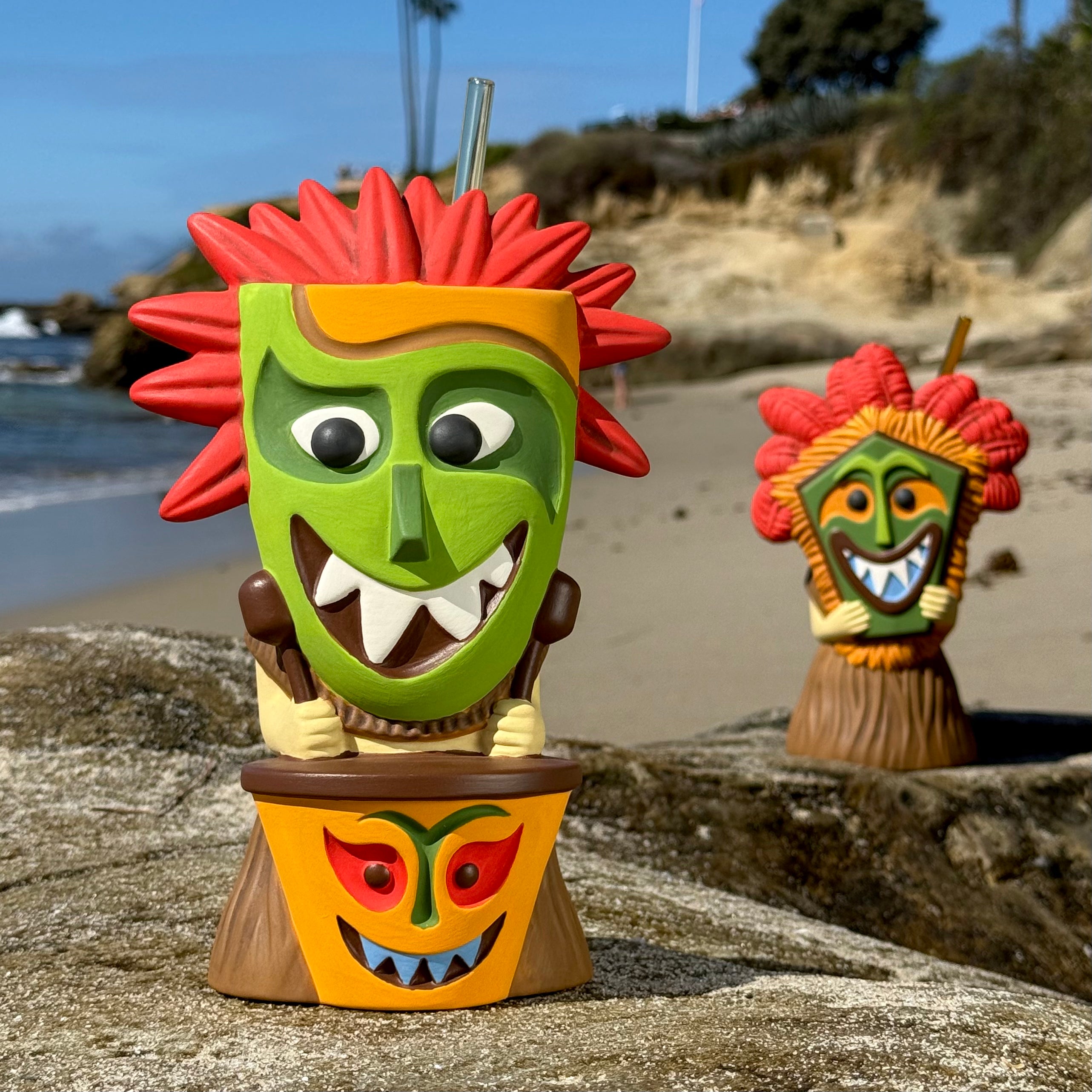 Tiki Drummer (Hula World: Jungle) - Ceramic Tiki Mug – Tikiland