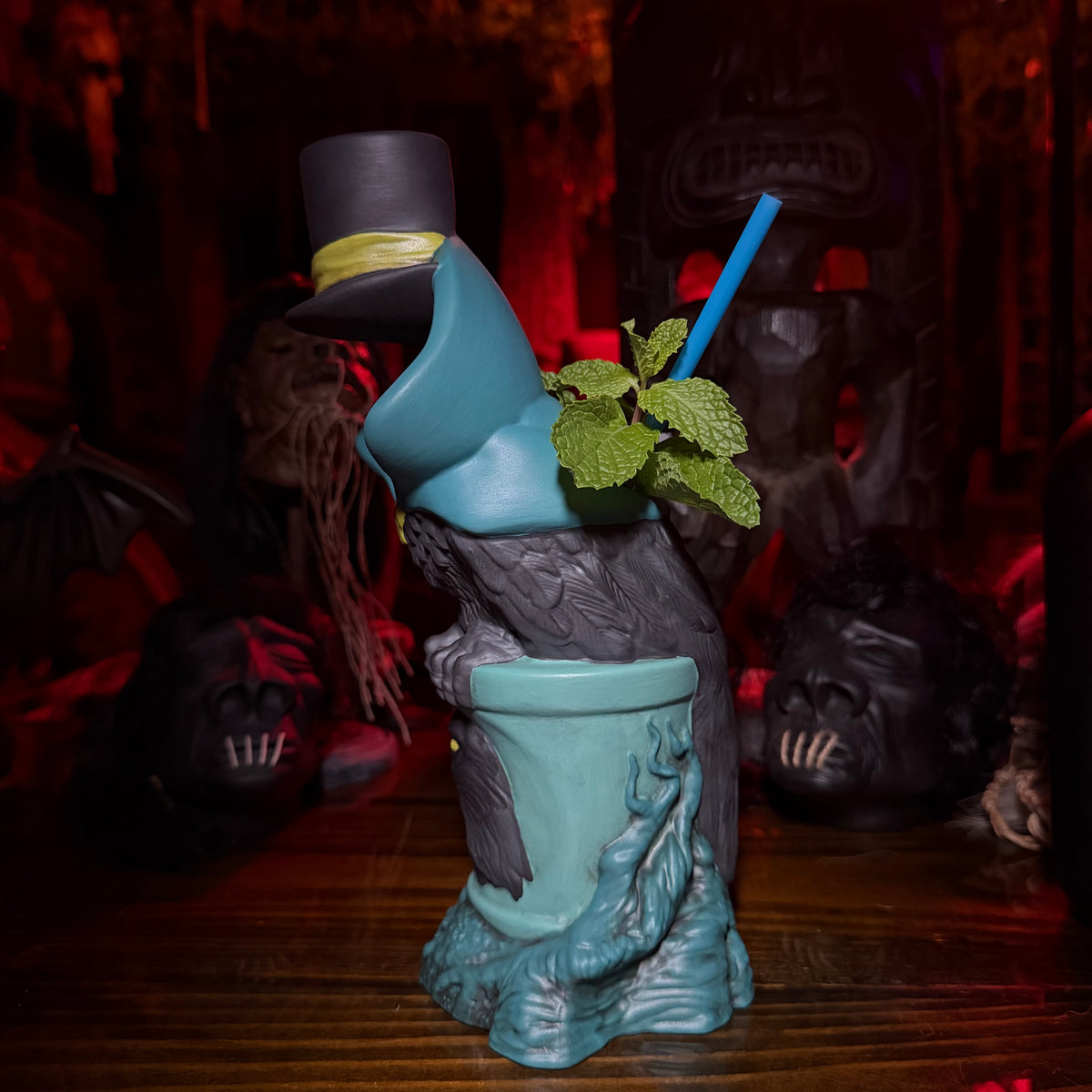 FEATHERED FRIENDS フェザードフレンズ　マグカップ Jeff Granito's Feathered Fiend - Ceramic Tiki Mug - Limited
