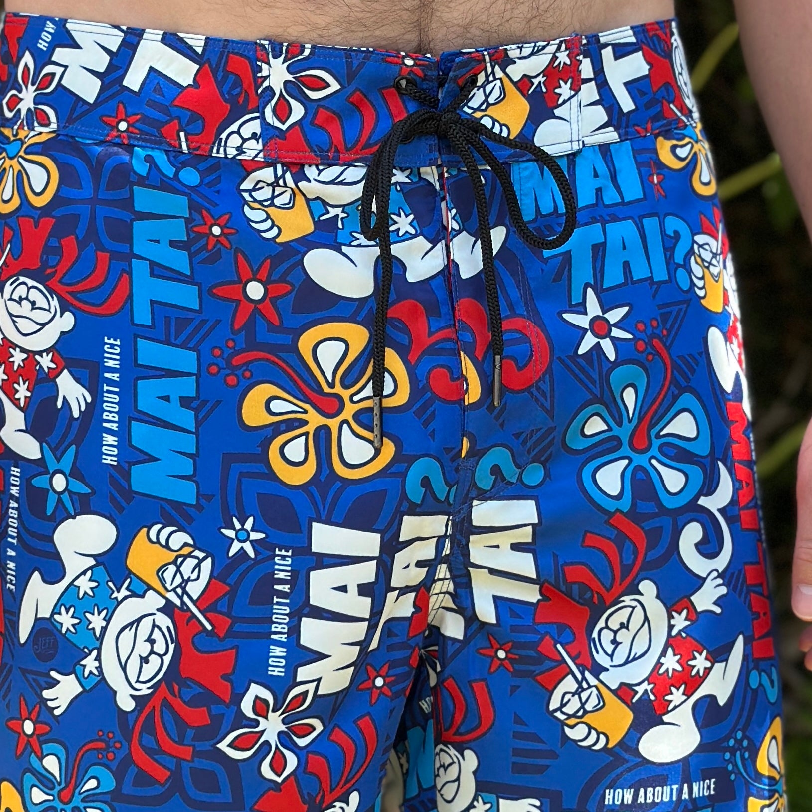 Mr. Woodgee ショートボード カラフル Jeff Granito's 'How About a Mai Tai?' Board Shorts - Ready to Ship