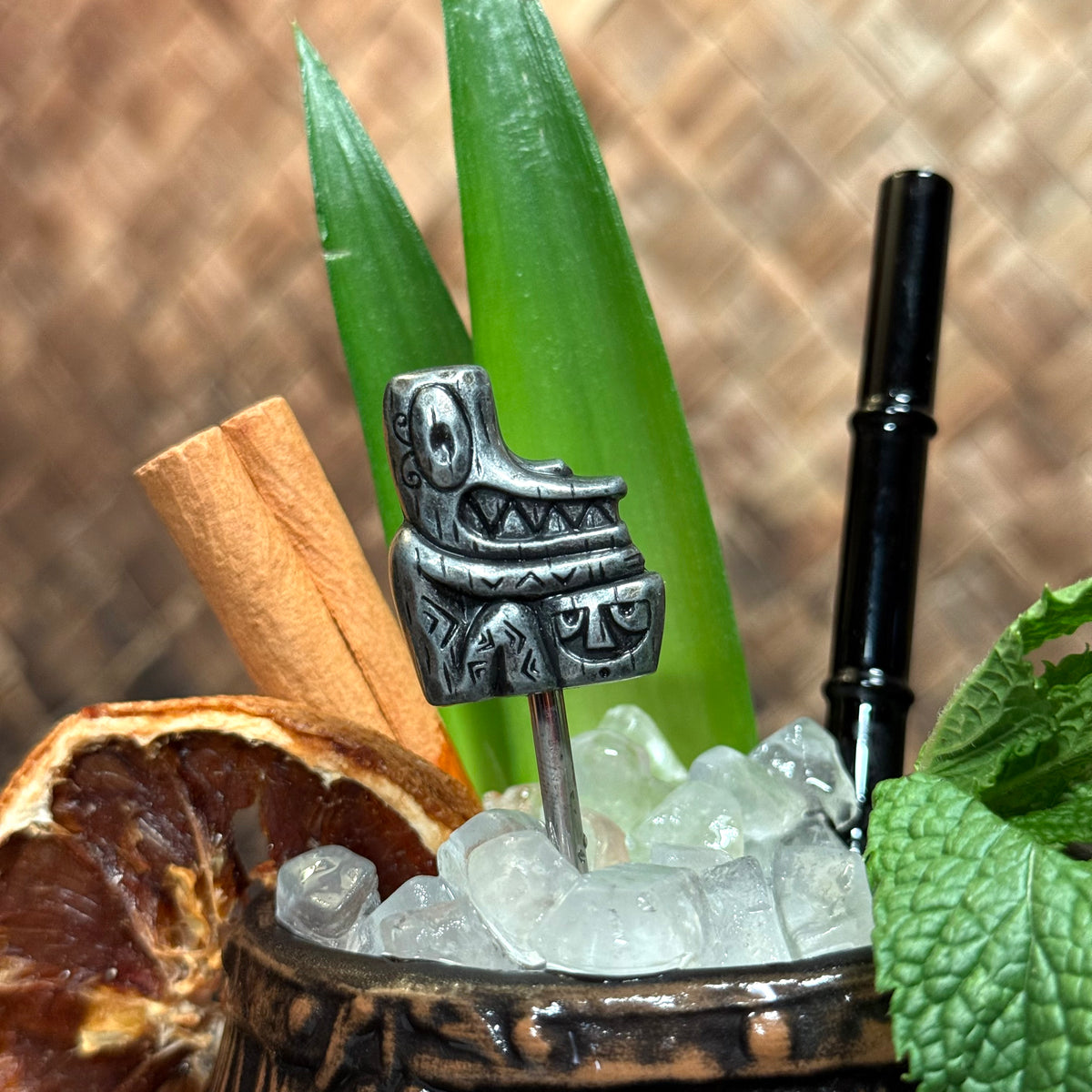 Tiki tOny's 'Best of Tiki' Sculpted Metal Swizzle Sticks - Set of