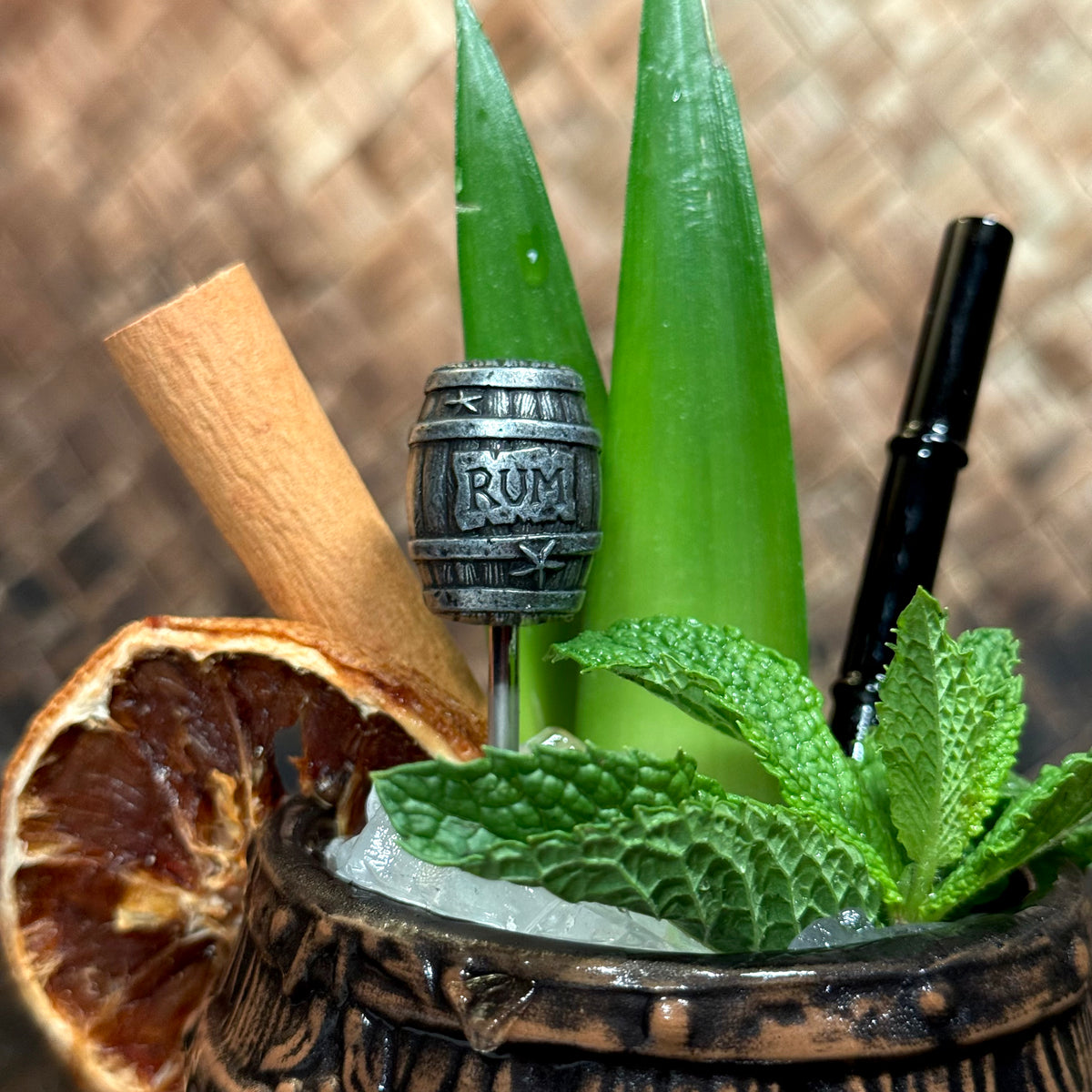 TikiLand Trading Co.'s 'Tiki Bar Classics' Sculpted Metal Swizzle