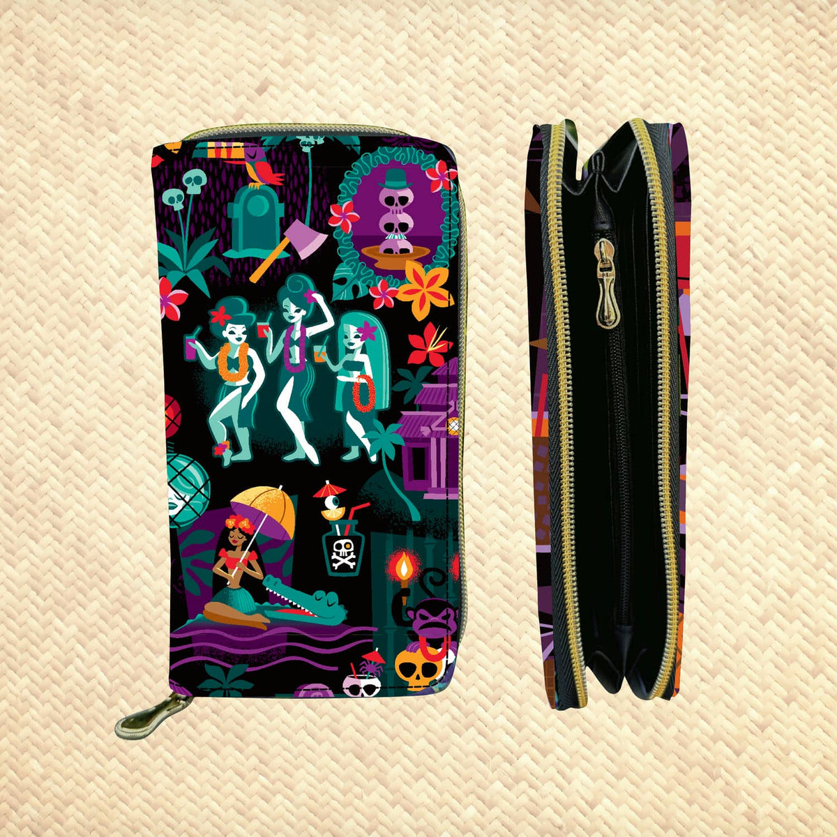 'Poisoned Pineapple' Zippered Wallet - Rolling Pre-Order / Ready to Ship! main image 0