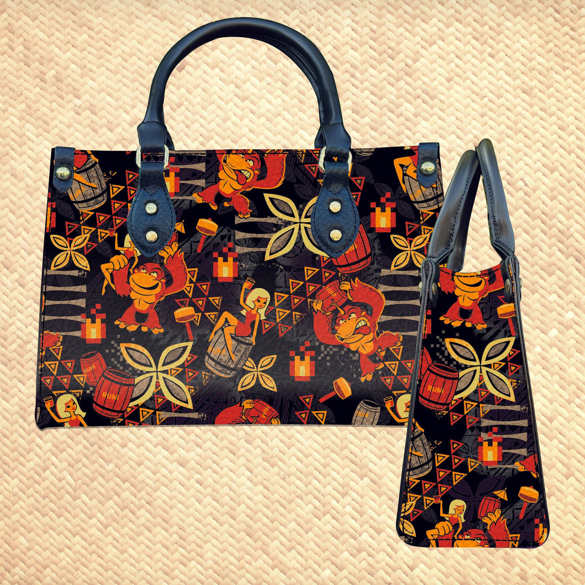 Jeff Granito's 'Red Rum' Handbag and Zippered Wallet Set - Ready to Ship!