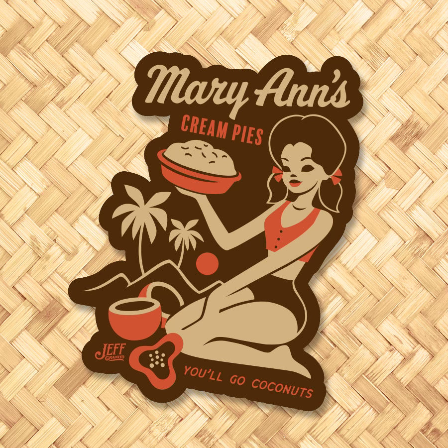 Mary Ann's Cream Pies Metal Sign