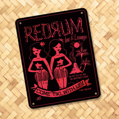 Jeff Granito's 'Red Rum' Metal Bar Sign