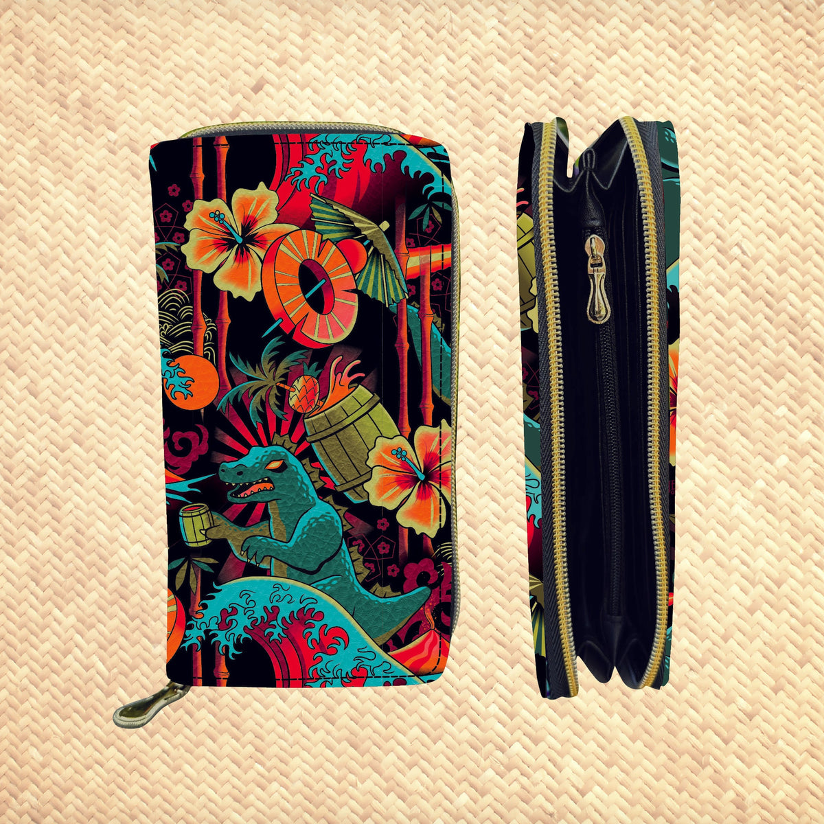 Jeff Granito's 'Doggone Tropics' Zippered Wallet - Rolling Pre-Order - Ready to Ship! main image 0