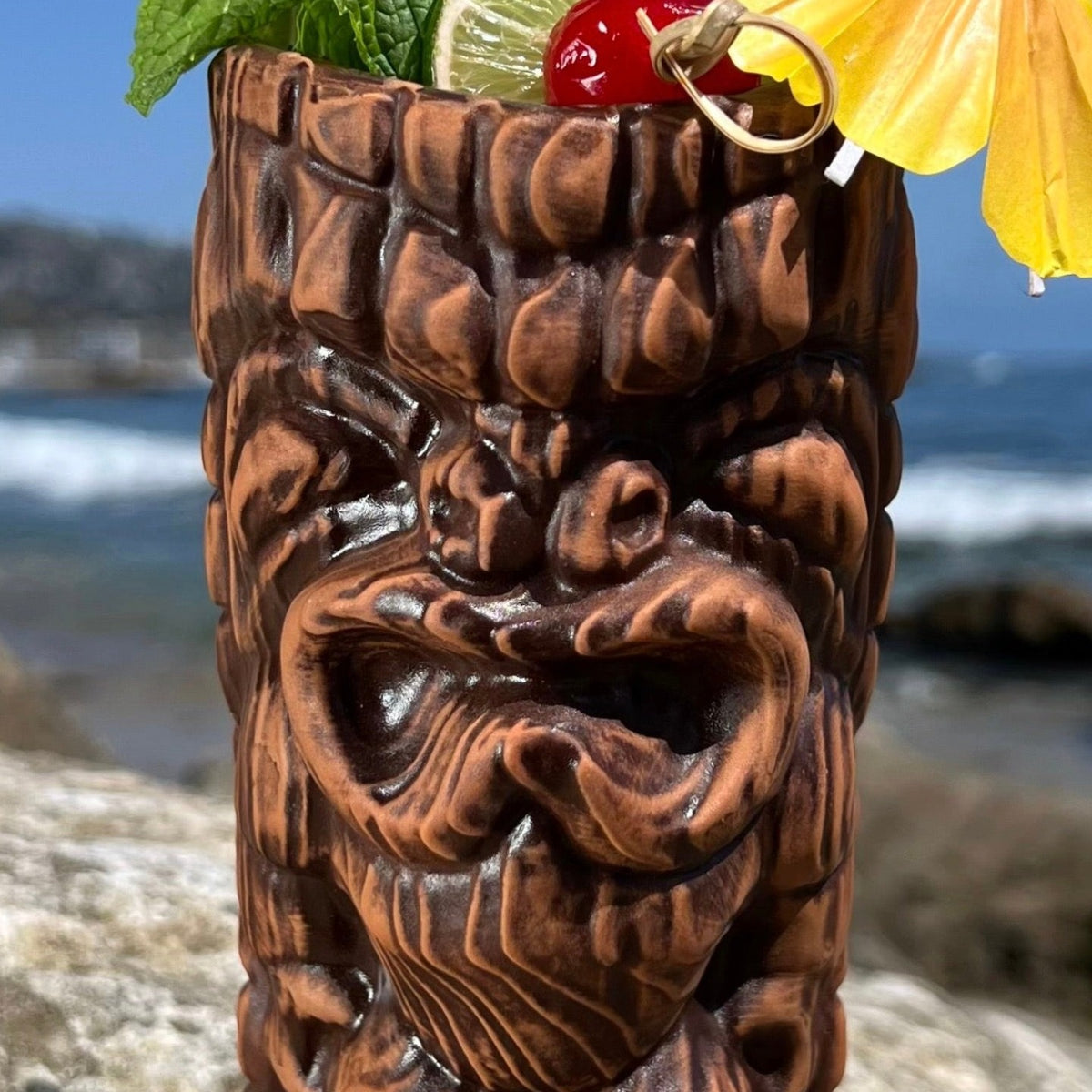 Hoa Kahiko Ku Tiki Mug, sculpted by Thor - Ready to Ship