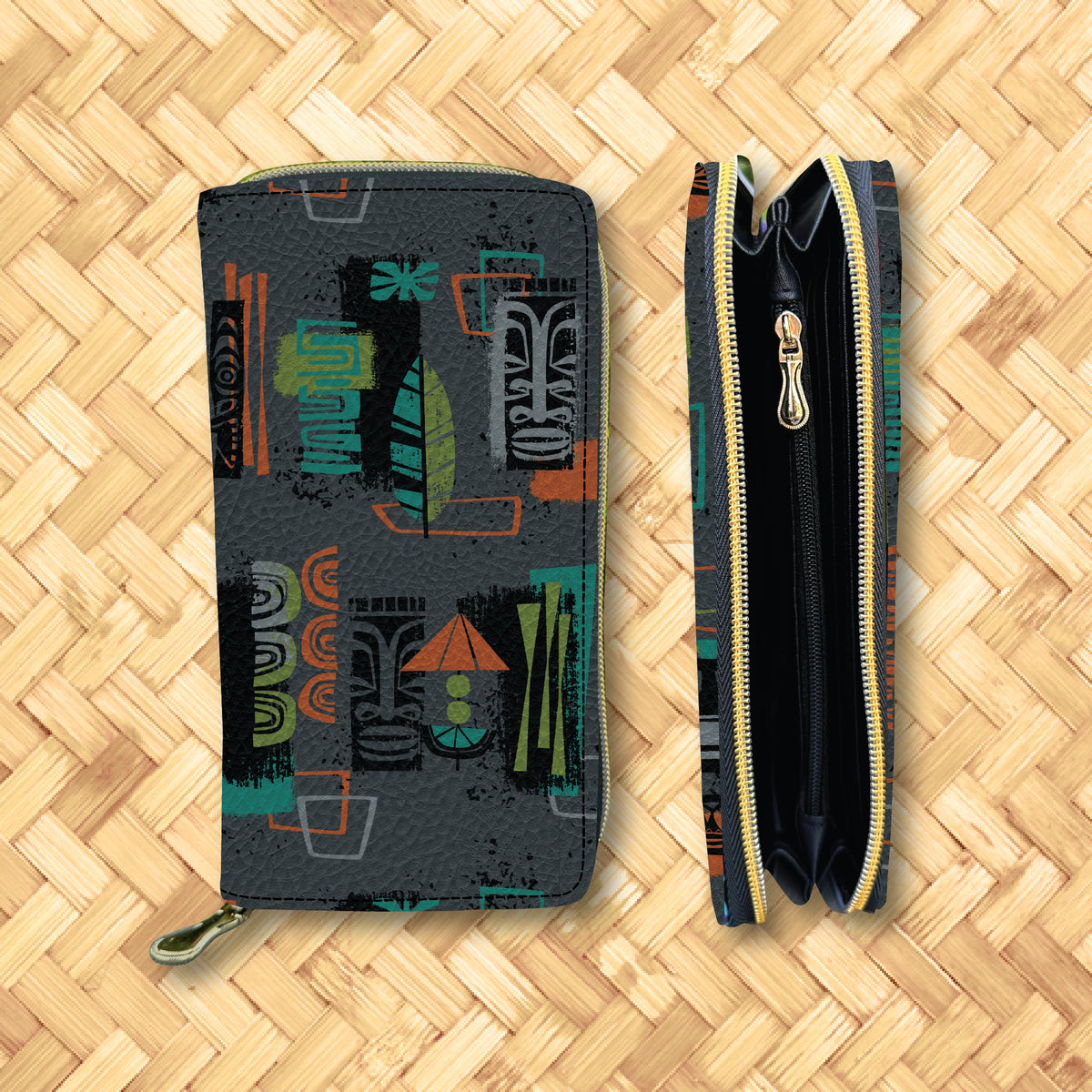 'Polynesian Paradise' Zippered Wallet - Rolling Pre-Order / Ready to Ship! main image 0