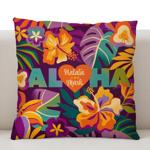'Aloha' Personalized Pillow Cover - Pre Order