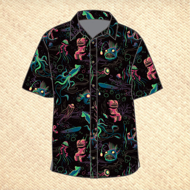 Jeff Granito's 'Dwellers of the Deep' Modern Fit Button-Up Shirt - Unisex - Ready to Ship!
