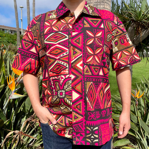 Jeff Granito's 'Distant Drums Kīlauea' - Classic Aloha Button Up-Shirt - Unisex - Ready to Ship!