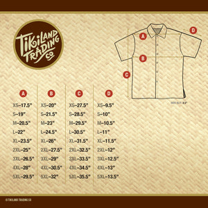 TikiLand Trading Co. Heritage Aloha Shirt - Classic Aloha Button Up-Shirt - Unisex - Ready to Ship! (US shipping included)