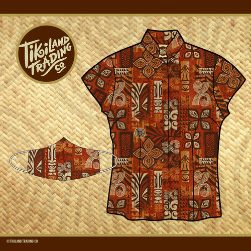 TikiLand Trading Co. 'Heritage' Classic Aloha Button Up-Shirt - Womens - Ready to Ship! (US shipping included)