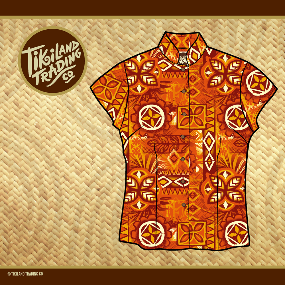 TikiLand Trading Co. 'Alani Tapa Aloha Shirt - Classic Aloha