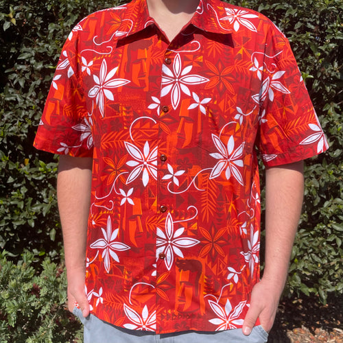 TikiLand Trading Co. 'Polynesian Pomp' -Classic Aloha Button Up-Shirt - Unisex - Ready to Ship!