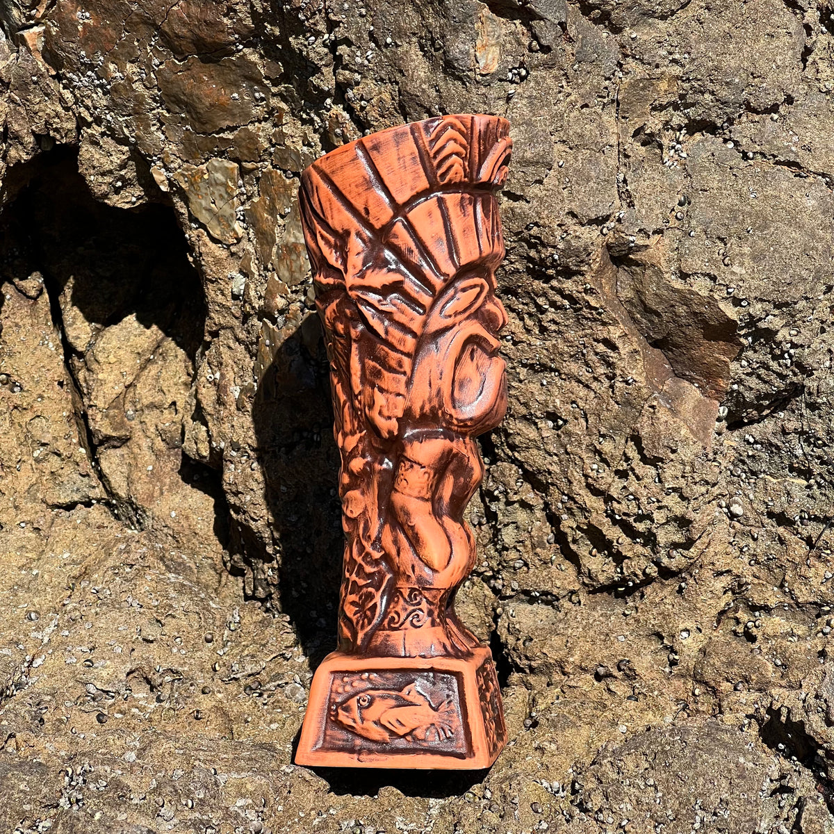 Journey to Hawaii Tiki Mug - Lava Orange Limited Edition of 300