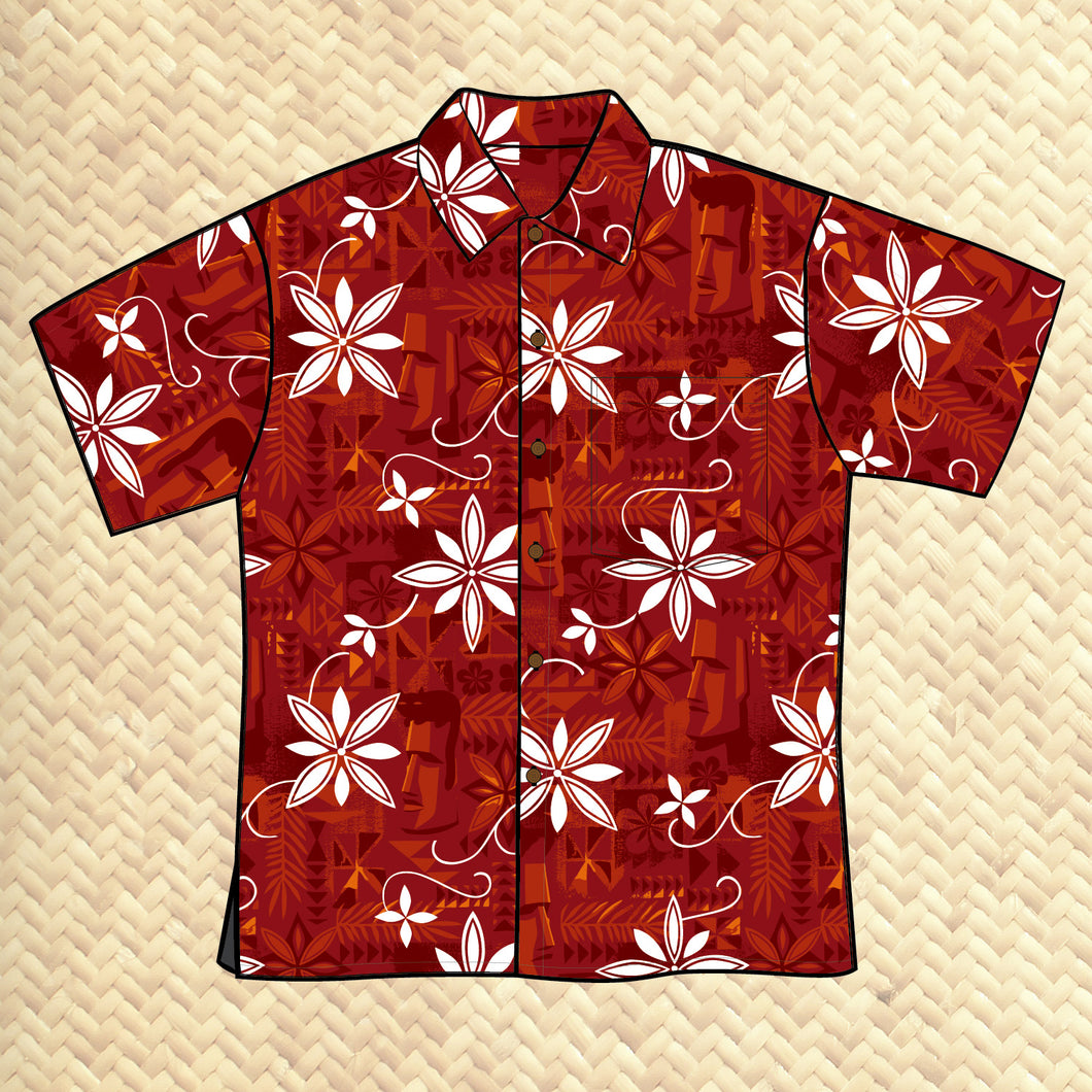 TikiLand Trading Co. 'Polynesian Pomp' -Classic Aloha Button Up-Shirt - Unisex - Ready to Ship!