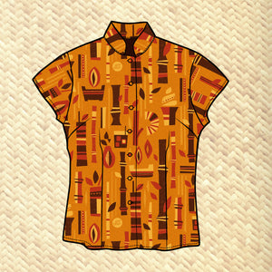 Jeff Granito's 'Rum Trader' - Classic Aloha Button Up-Shirt - Womens - Ready-To-Ship!
