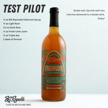 Falernum Tropical Cocktail Syrup bottle with vibrant label, ideal for crafting tiki cocktails and enhancing flavors.