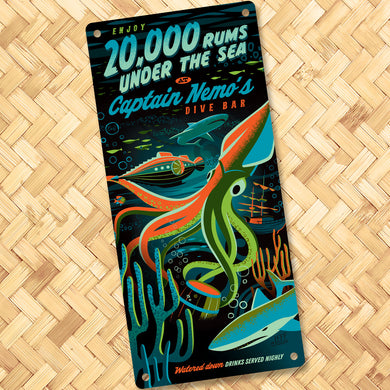 Jeff Granito's '20,000 Rums Under The Sea' Personalized Metal Sign - Limited Time Pre-Order