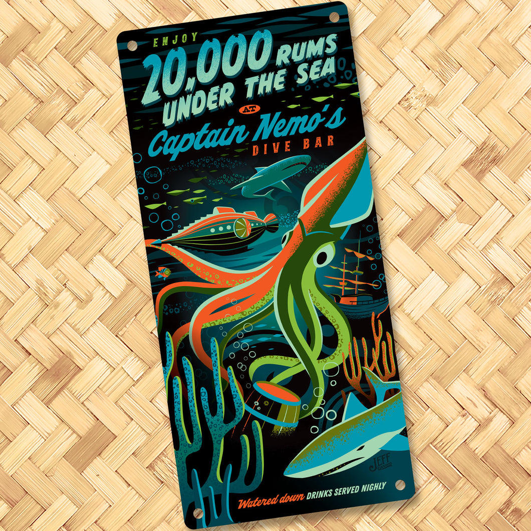 Jeff Granito's '20,000 Rums Under The Sea' Personalized Metal Sign - Limited Time Pre-Order