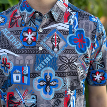 'Star Bars Silver' Men's Performance Golf Polo - Ready to Ship! (FREE SHIPPING in U.S.)