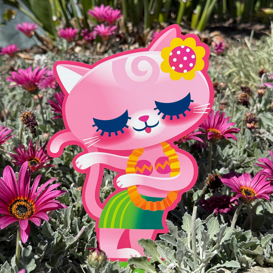 Jeff Granito's 'Ava and Desi' Love Cats Metal Yard Stake Set of TWO (2) - Pre-Order main image 0