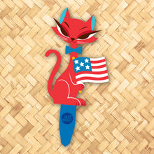 Jeff Granito's 'AmeriCat' Large Metal Yard Stake - Pre-Order!