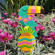 Jeff Granito's 'Toucan Pineapple Pal' Metal Yard Stake - Pre-Order!