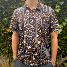 Jeff Granito's 'Distant Drums Haleakalā' Men's Performance Golf Polo - Ready to Ship! - Shipping Included!