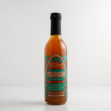 BG Reynolds Falernum Tropical Cocktail Syrup bottle featuring vibrant label with tropical design and rich amber liquid.