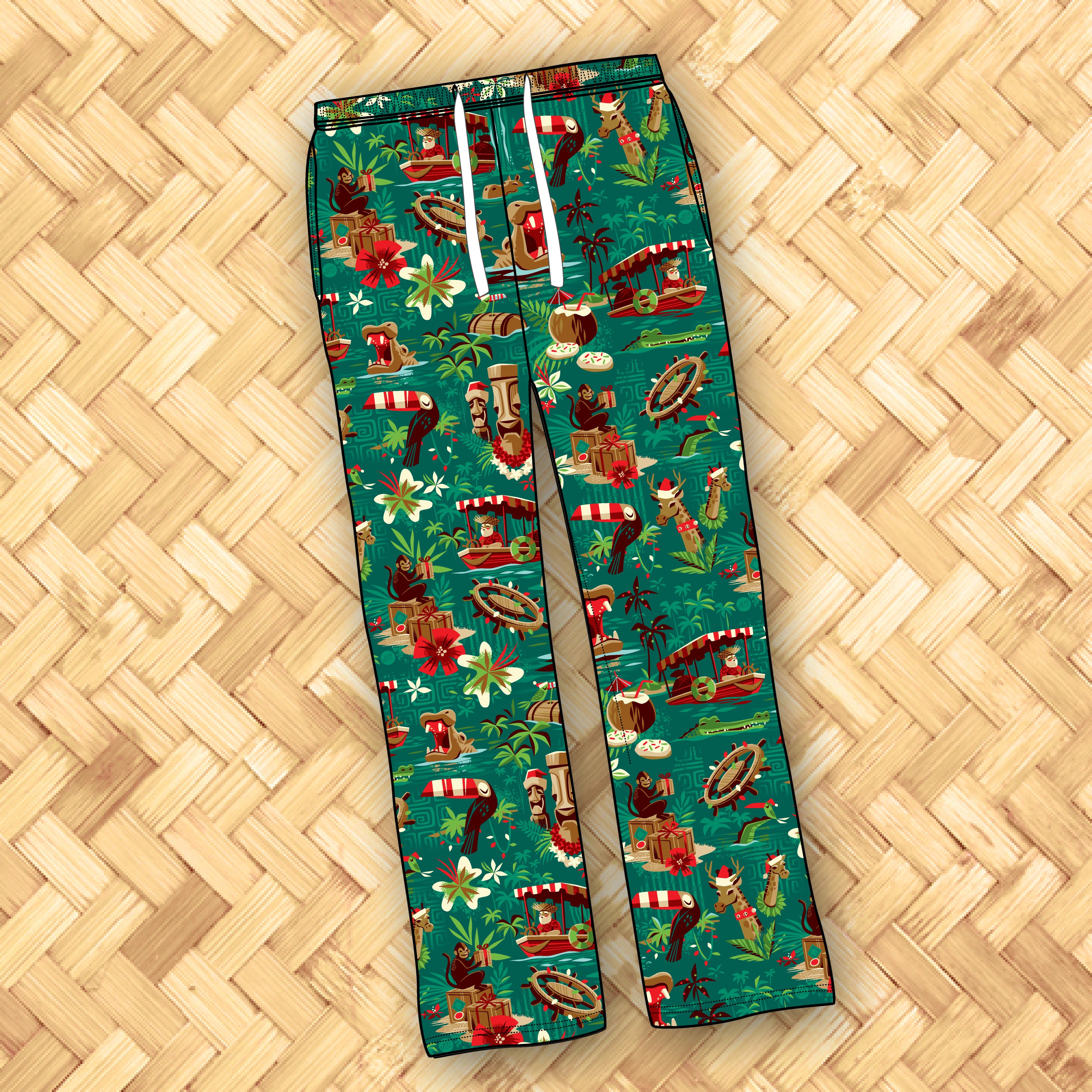 ballaholic pick up playground pants サイズM Jeff Granito's 'Backside of Christmas' Unisex Pajama Pants - Pre