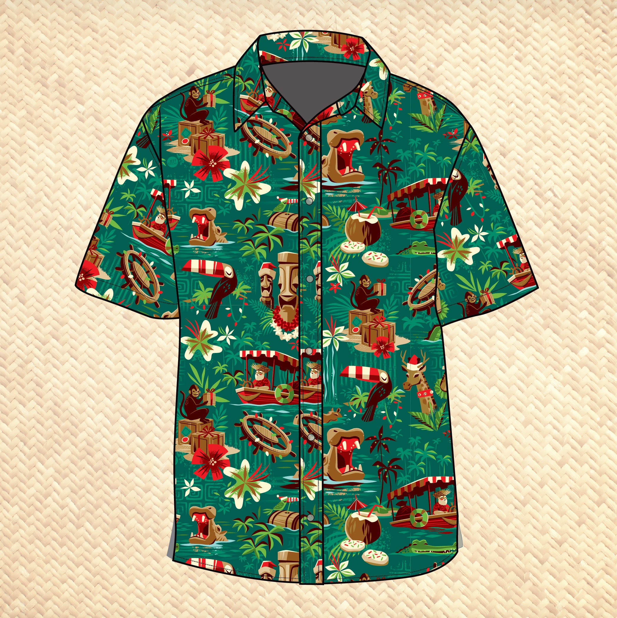 Jeff Granito's 'Backside of Christmas' Modern Fit Button-Up Shirt