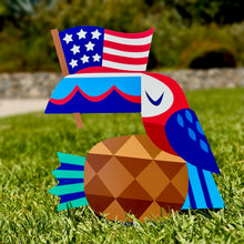 Jeff Granito's 'Star-Spangled Aloha' Metal Yard Stake Set of THREE (3) - Pre-Order!