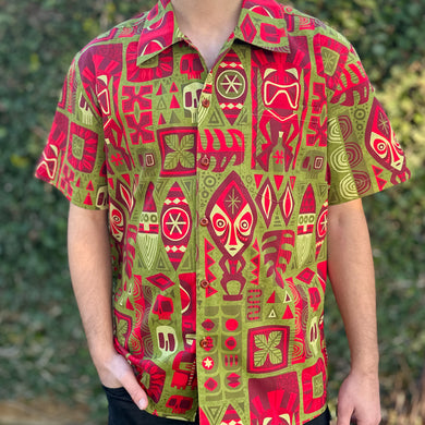 Jeff Granito's 'Island Christmas' Classic Aloha Button Up-Shirt - Unisex - Ready to Ship!