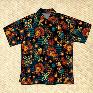 Jeff Granito's 'Mario's Rum Barrel' - Classic Aloha Button Up-Shirt - Unisex - Pre-Order