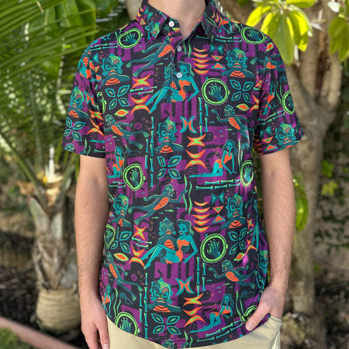 Jeff Granito's 'Creature Feature' Men's Performance Golf Polo - Ready to Ship! - Shipping Included!