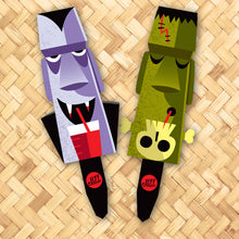 Jeff Granito's 'Monster Moai' Metal Yard Stakes Set of TWO (2)