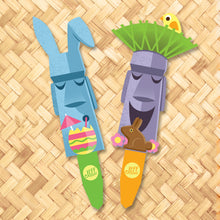 Jeff Granito's 'Easter Island Moais' Metal Yard Stake Set of TWO (2) - Pre-Order!