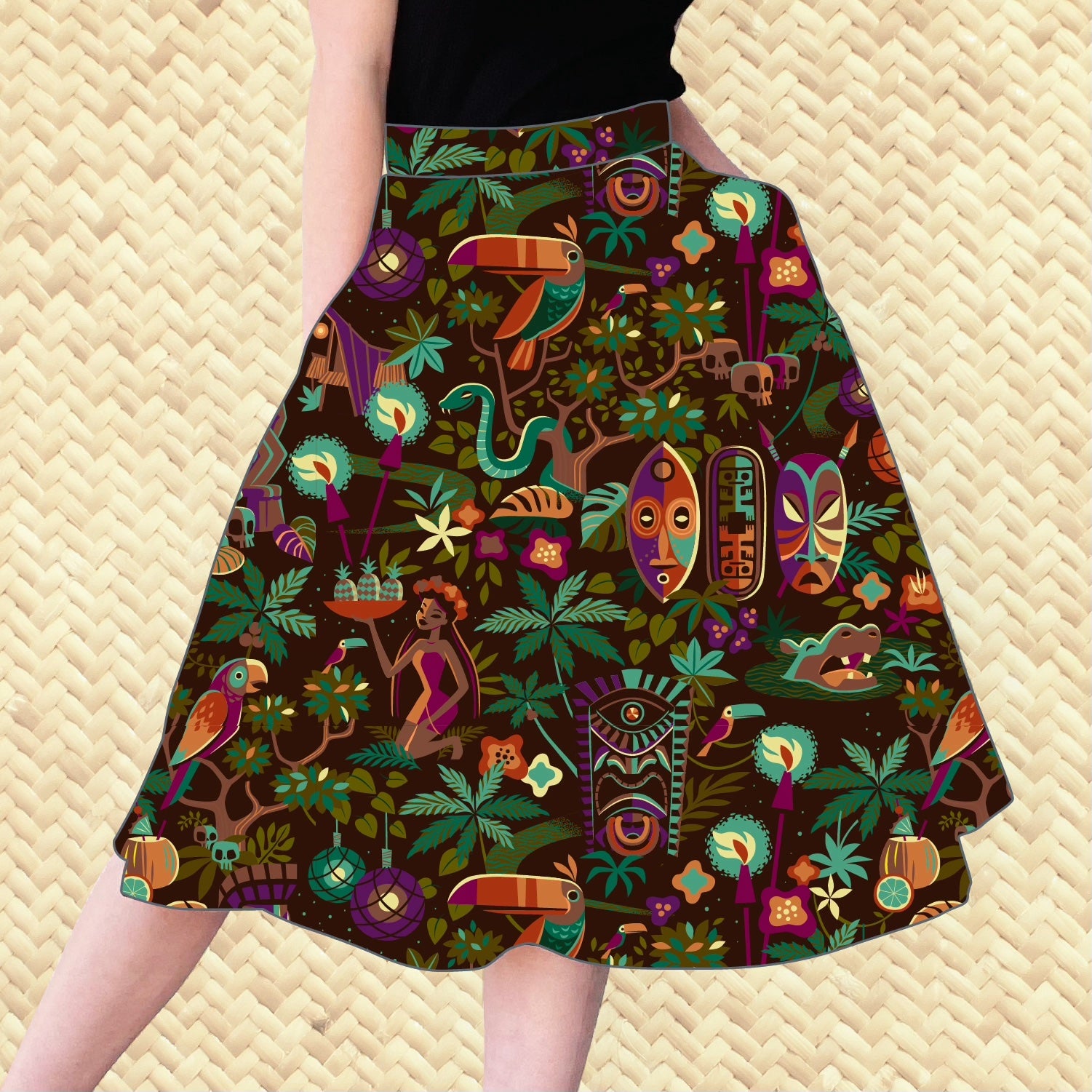 スカート THE ATTICO FW25 Python jacquard skirt (251WCS00283 227) The ATTICO women's Wrap skirt - buy for 219850 KZT in the