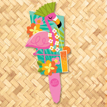 Jeff Granito's 'Tropical Flamingo' Metal Yard Stake Set of TWO (2) - Pre-Order!