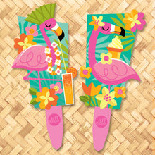 Jeff Granito's 'Tropical Flamingo' Metal Yard Stake Set of TWO (2) - Pre-Order!