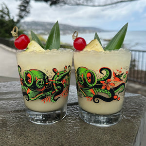 TikiLand Trading Co.'s 'Deep Dive' Mai Tai Cocktail Glass - Rolling Pre-Order / Ready-to-Ship!