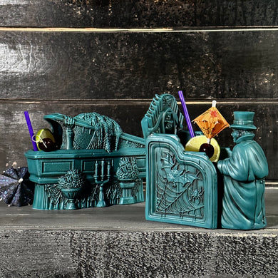 Thor's Zombie Returns + Phantom Pipes ceramic Tiki Mugs Set (Ghostly Blue Edition) - Ready to Ship! (FREE Shipping in U.S.)