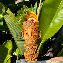 Jeff Granito's Planter's Punch Tiki Mug, Hibiscus Heat (Orange) - Limited Edition of 500, sculpted by Thor - Ready to Ship!