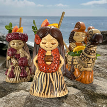 "it's a hula world" Tiki Mug, Hula Girl Too - #3 of a 4 mug series, sculpted by Thor - DECOR USE ONLY - Ready to Ship! (FREE SHIPPING in U.S.)